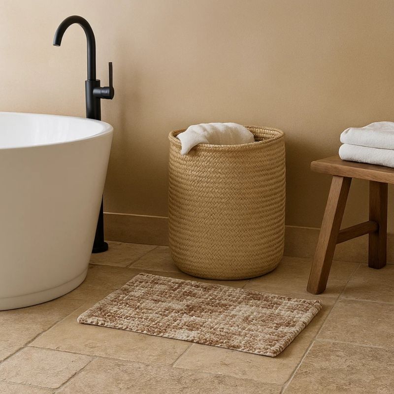 Bademåtte Berilo Beige Blød 80x50 cm 1 stk.