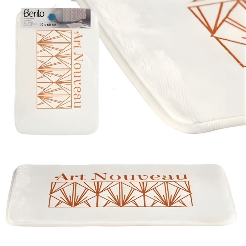 Bademåtte Berilo Beige Hurtigtørrende 60x40 cm 1 stk.