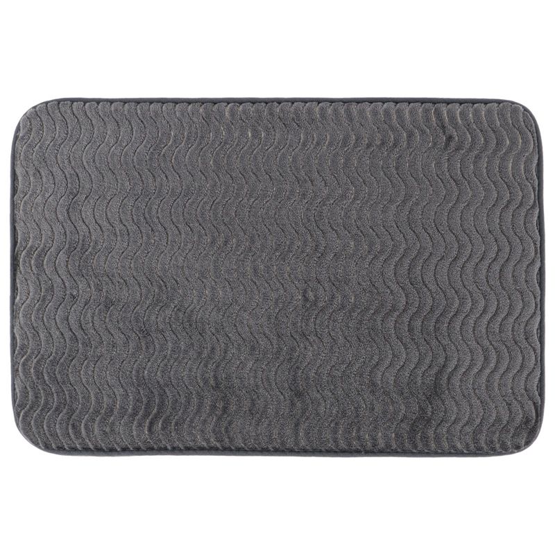 Bademåtte Brazi 40x60 cm Grå Skridsikker 1 stk.