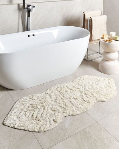 Bademåtte Canbar 150x60 cm Beige Bomuld
