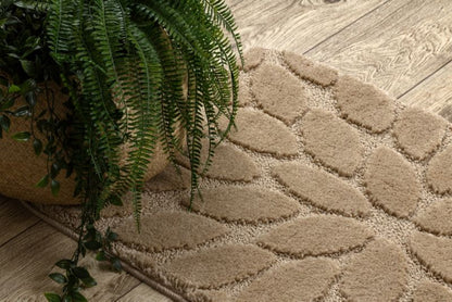 Bademåtte 60x100 cm Beige Polypropylen Antiskrid KPL308