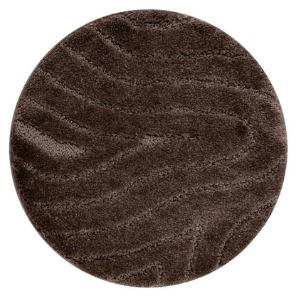 Bademåtte Rund 100 cm Brun Polypropylen Antiskrid KPL321