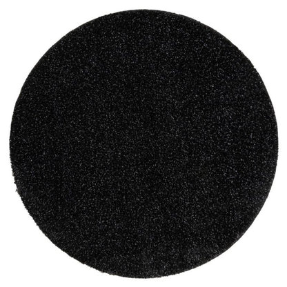 Bademåtte Rund 67 cm Sort Polyester Skridsikker