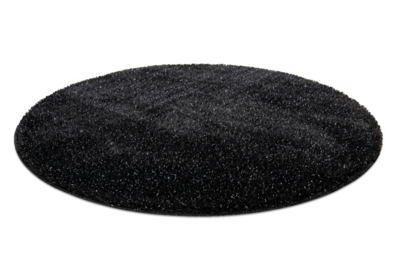 Bademåtte Rund 67 cm Sort Polyester Skridsikker