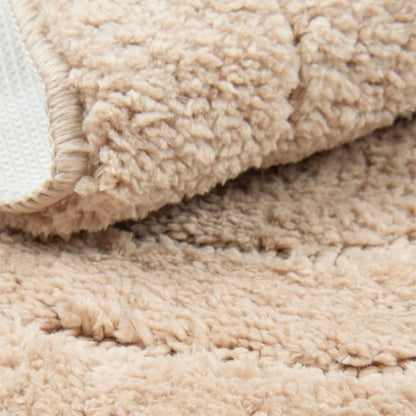 Bademåtte 50x80 cm Oval Beige Skridsikker 1 stk