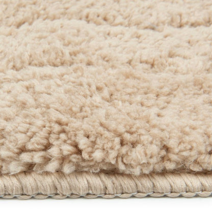 Bademåtte 50x80 cm Oval Beige Skridsikker 1 stk