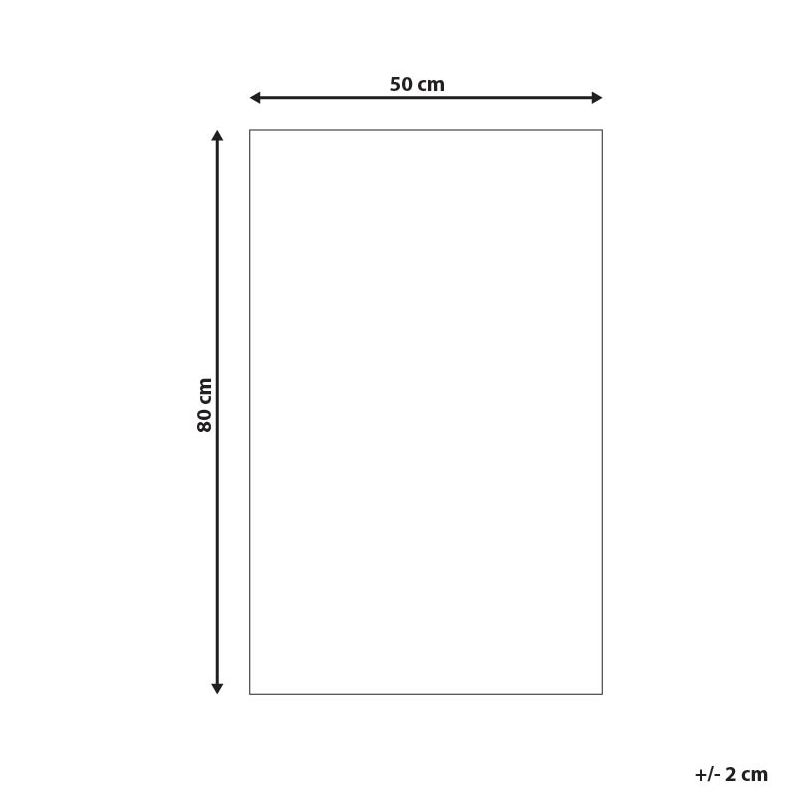 Bademåtte 50 x 80 cm Beige Bomuld