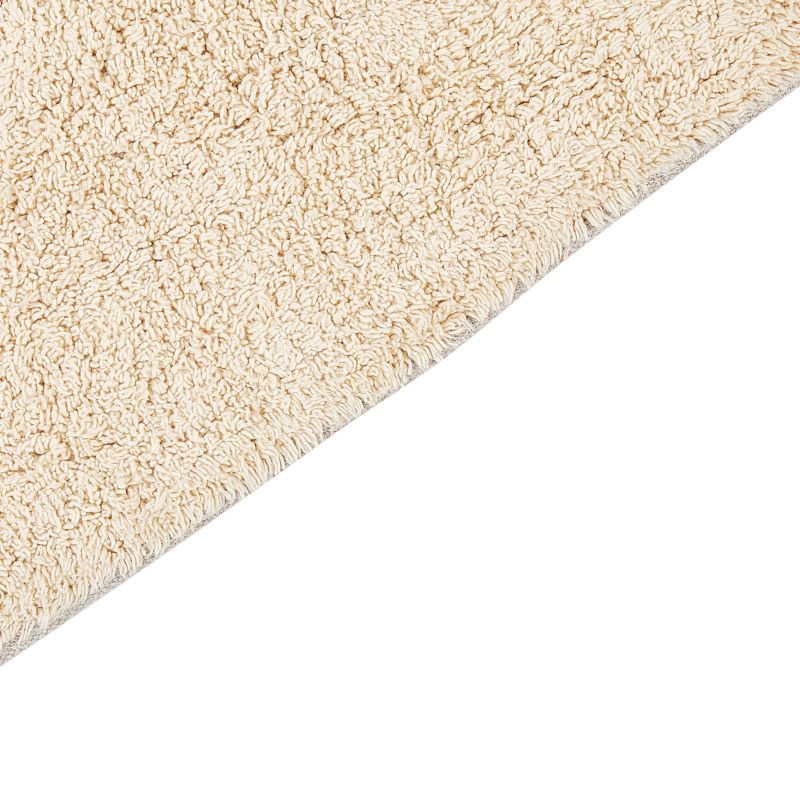 Bademåtte 50 x 80 cm Beige Bomuld