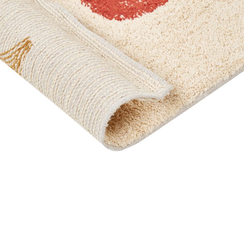 Bademåtte 50 x 80 cm Beige Bomuld