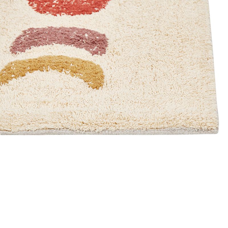 Bademåtte 50 x 80 cm Beige Bomuld