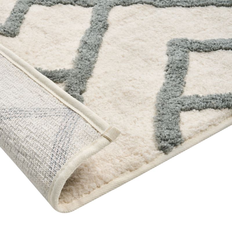 Bademåtte 60x90 cm Beige Grå Polyester