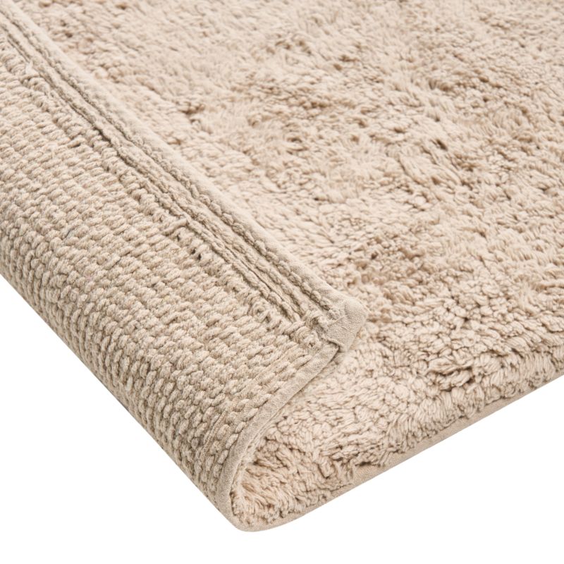 Bademåtte 60x90 cm Brun Bomuld
