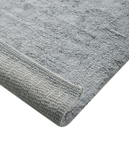 Bademåtte 60 x 90 cm Grå Bomuld