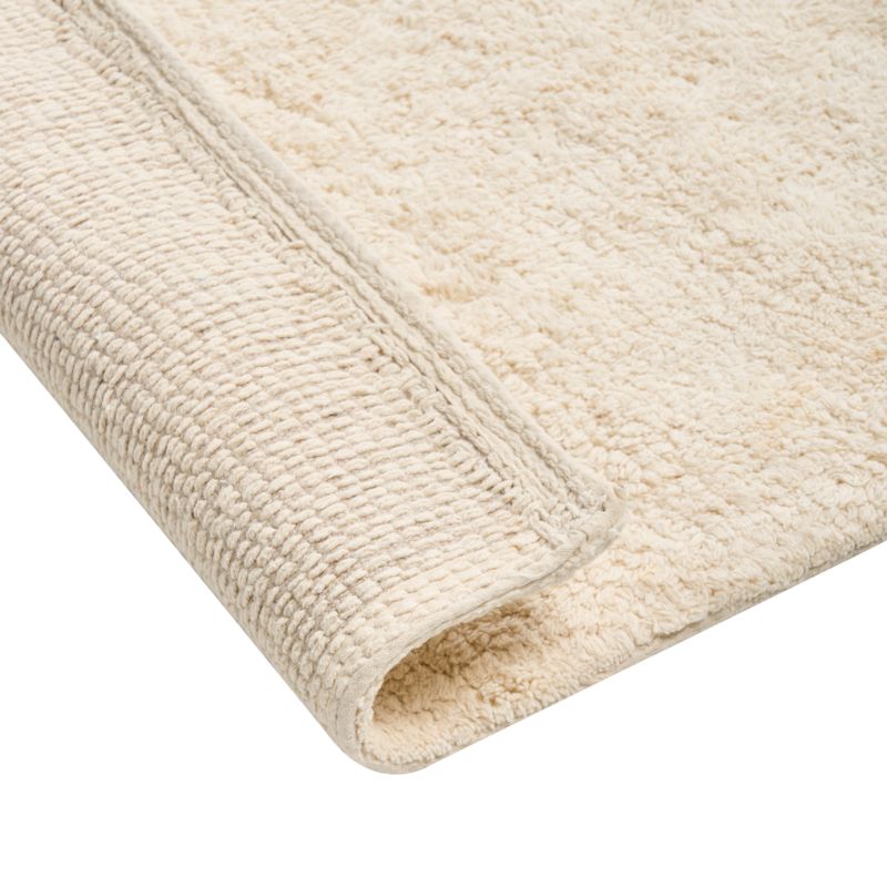 Bademåtte 60 x 90 cm Hvid Bomuld