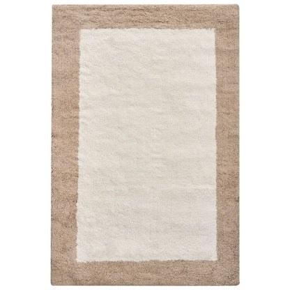 Bademåtte 60x90 cm Beige Brun Bomuld