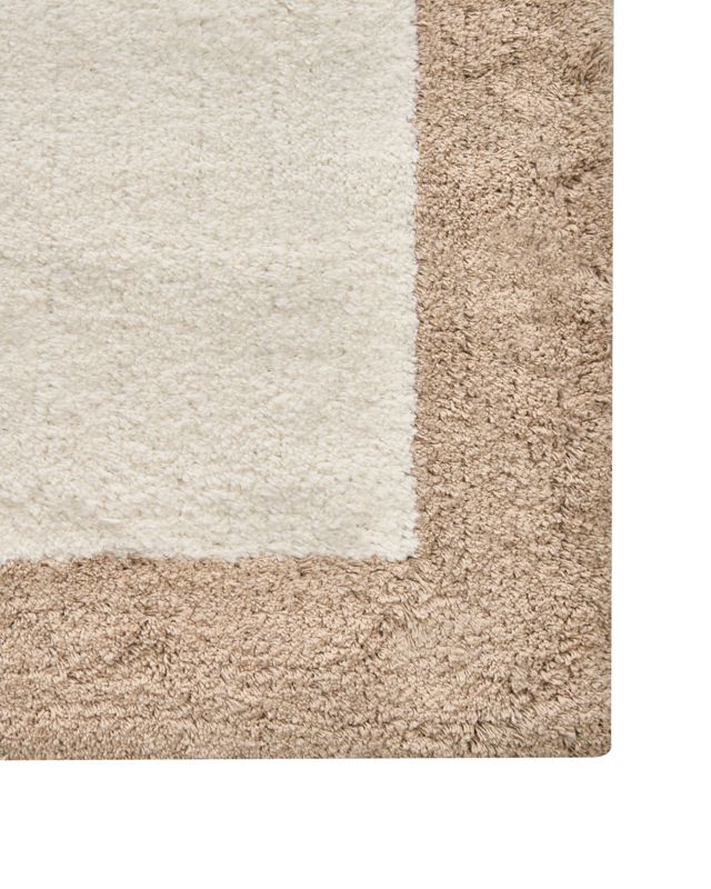 Bademåtte 60x90 cm Beige Brun Bomuld