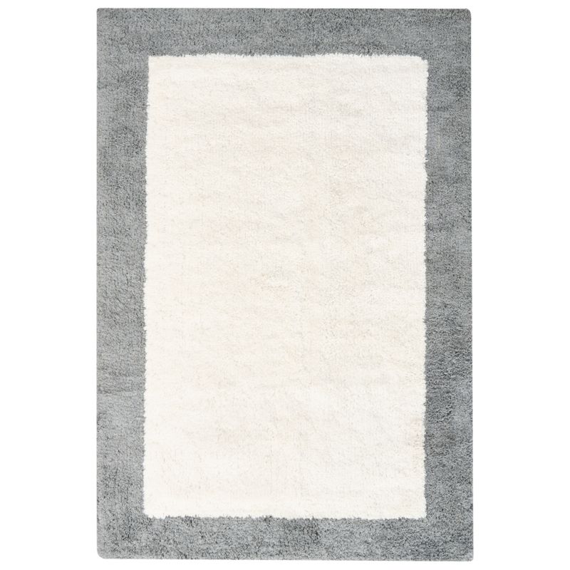 Bademåtte 60x90 cm Beige Grå Bomuld