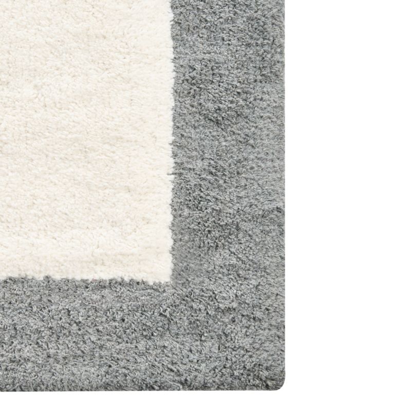 Bademåtte 60x90 cm Beige Grå Bomuld