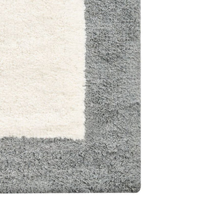 Bademåtte 60x90 cm Beige Grå Bomuld