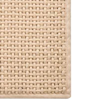 Badeværelsesmåtte 60x90 cm Beige Bomuld
