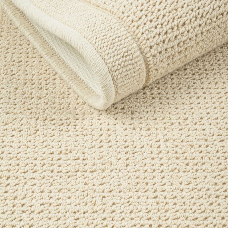 Badeværelsesmåtte Lino 50x80 cm Beige Egyptisk Bomuld Antiskrid
