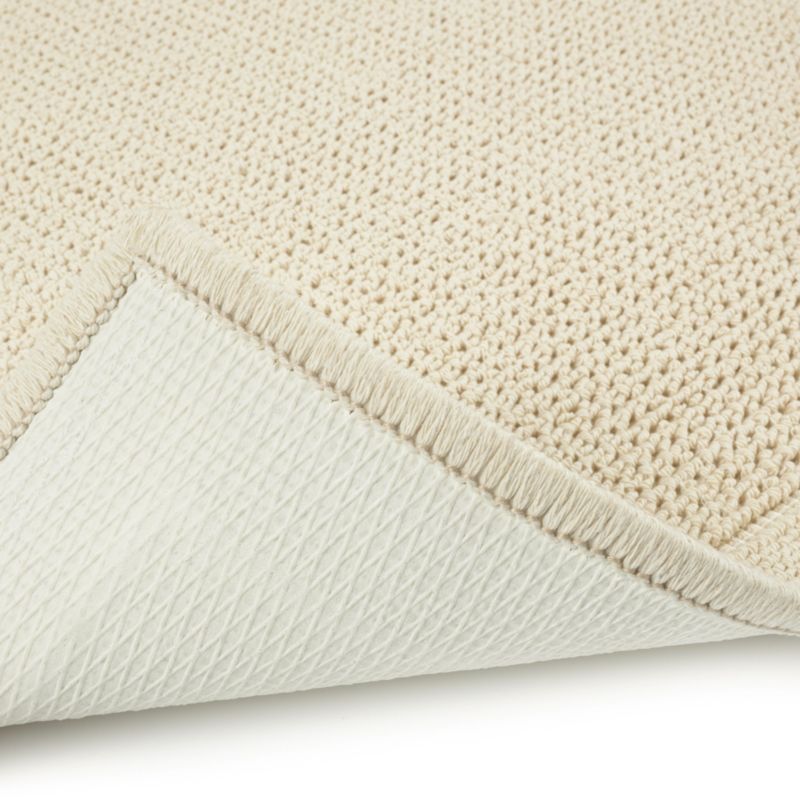 Badeværelsesmåtte Lino 50x80 cm Beige Egyptisk Bomuld Antiskrid
