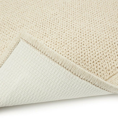 Badeværelsesmåtte Lino 50x80 cm Beige Egyptisk Bomuld Antiskrid