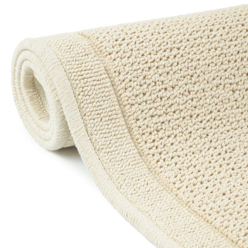 Badeværelsesmåtte Lino 50x80 cm Beige Egyptisk Bomuld Antiskrid