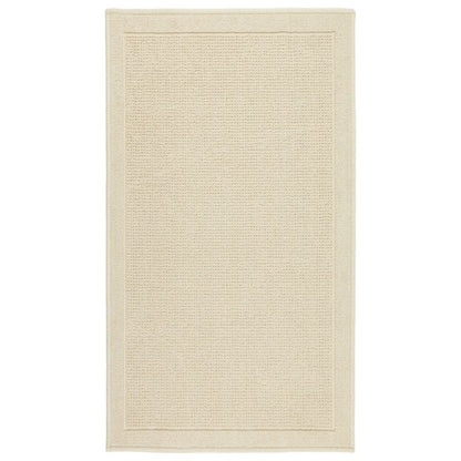 Badeværelsesmåtte 73x135 cm Beige Bomuld Antiskrid 1 stk.