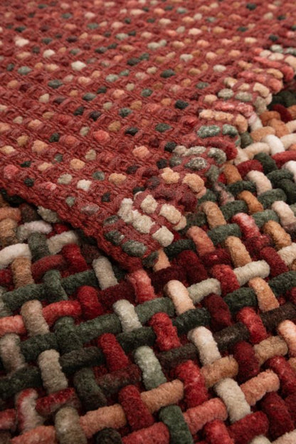 Badeværelsesmåtte 60x100 cm Bordo Melange Bomuld-Polyester