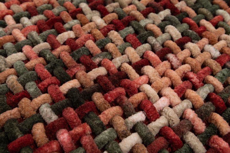 Badeværelsesmåtte 60x100 cm Bordo Melange Bomuld-Polyester