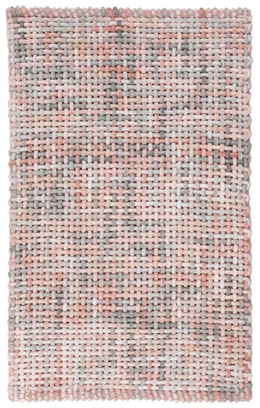 Bademåtte 60x100 cm Rosa-Grå Melange Bomuld/Polyester