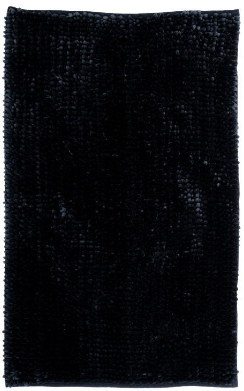 Bademåtte Chenille Velvet 60 x 90 cm Sort 1 stk.