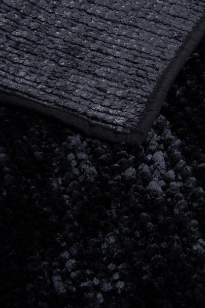 Bademåtte Chenille Velvet 60 x 90 cm Sort 1 stk.