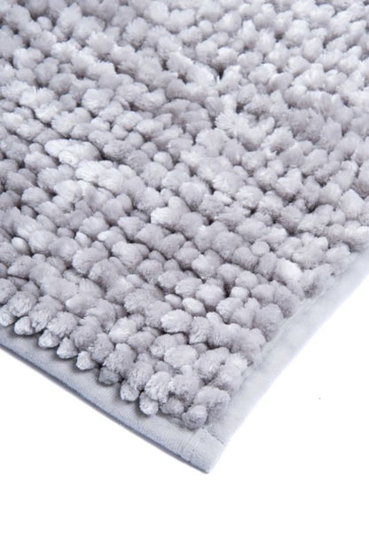 Bademåtte Chenille Velvet 60 x 90 cm Lys Grå 1 stk.