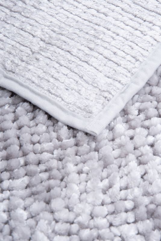 Bademåtte Chenille Velvet 60 x 90 cm Lys Grå 1 stk.