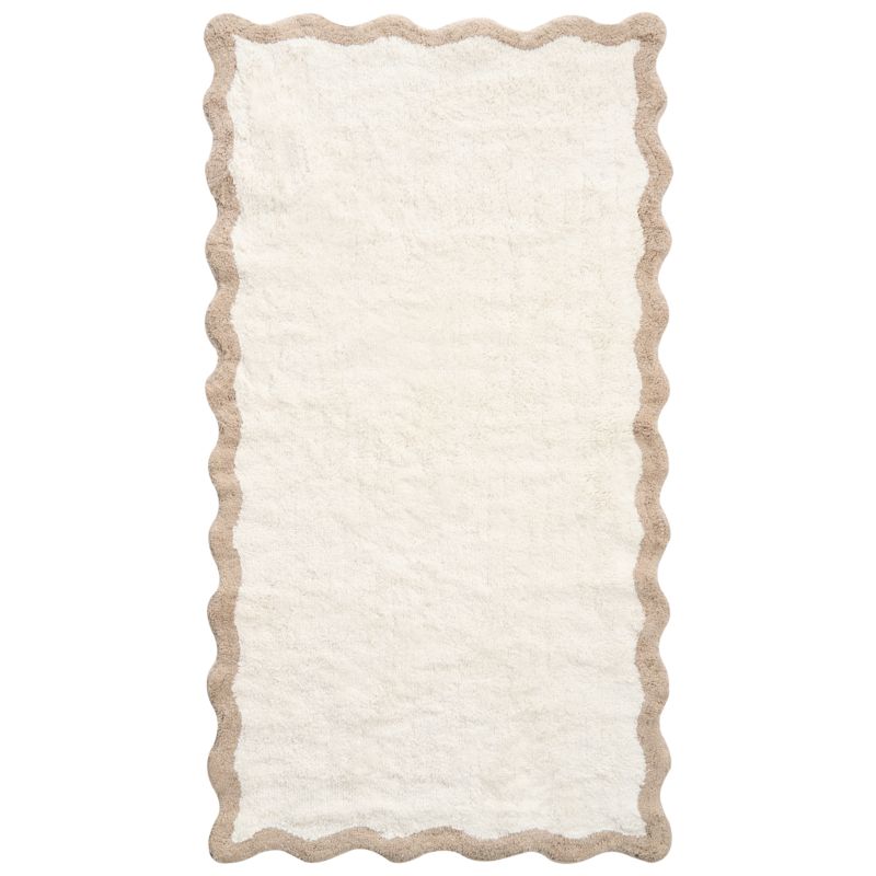 Bademåtte NANGAL 80x150 cm Beige Bomuld