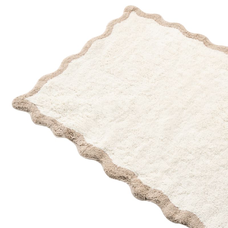 Bademåtte NANGAL 80x150 cm Beige Bomuld