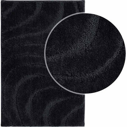 Bademåtte 40x60 cm Sort Skridsikker Mikrofiber 5905923653720