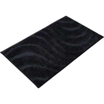 Bademåtte 40x60 cm Sort Skridsikker Mikrofiber 5905923653720