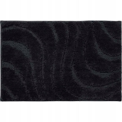 Bademåtte 40x60 cm Sort Skridsikker Mikrofiber 5905923653720