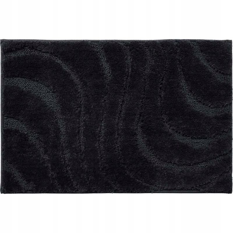 Bademåtte 40x60 cm Sort Skridsikker Mikrofiber 5905923653720