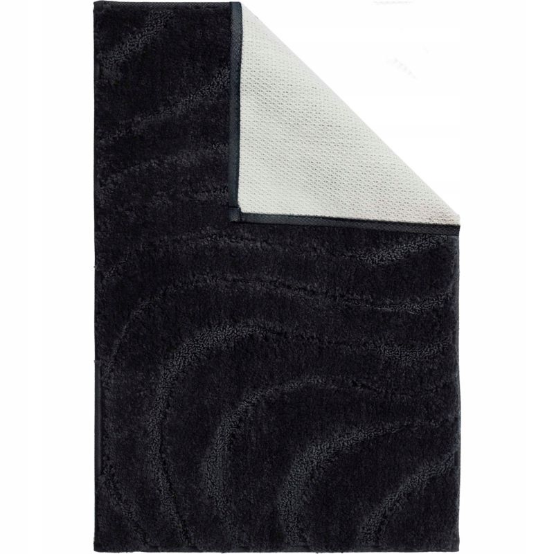 Bademåtte 40x60 cm Sort Skridsikker Mikrofiber 5905923653720