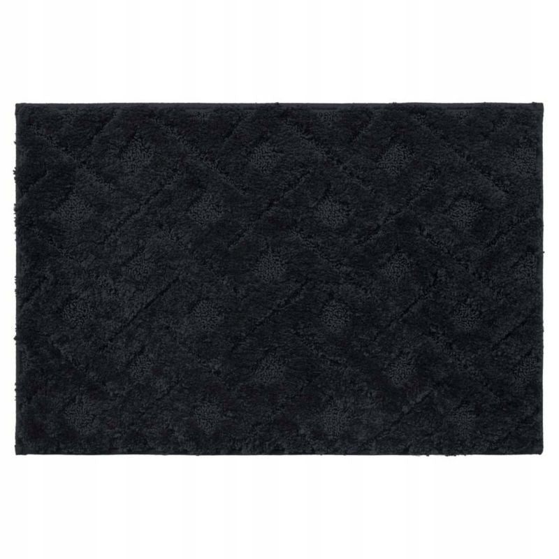 Bademåtte 60x40 cm Sort Antiskrid Mikrofiber 1 stk.