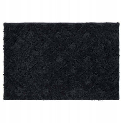 Bademåtte 60x40 cm Sort Antiskrid Mikrofiber 1 stk.