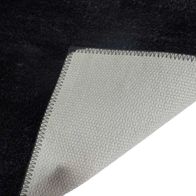Bademåtte 40x60 cm Sort Mikrofiber Skridsikker 1 stk. | 5905923653768