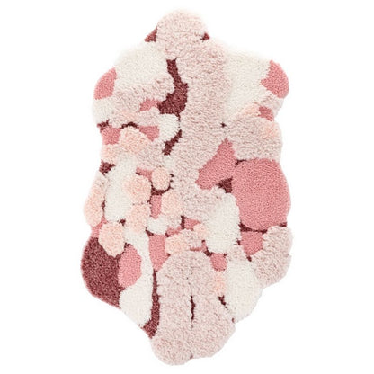 Bademåtte Shaggy 3D Gaia 50x80 cm Abstrakt Rosa 1 stk.