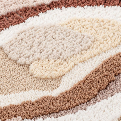 Bademåtte Shaggy 3D Gaia 60x100 cm Abstraktion Beige 1 stk