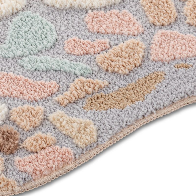 Bademåtte Shaggy 3D Gaia 60x100 cm Sten Multifarvet 1 stk.