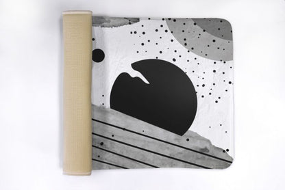 Badeværelsesmåtte Tulup 75x45 cm med geometriske mønstre, polyester, skridsikker, 1 stk.